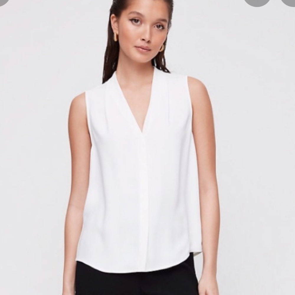 Aritzia Babaton power Akira sleeveless white